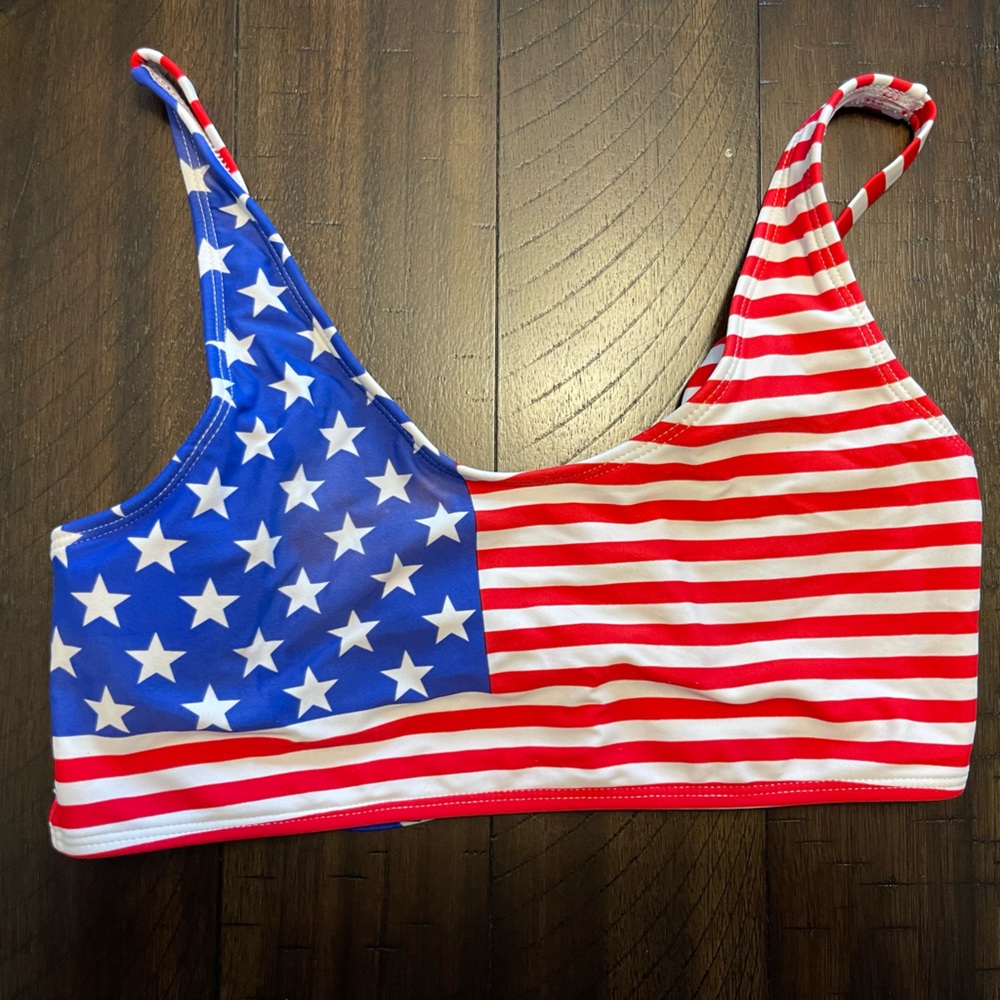 USA Flag Swim Top